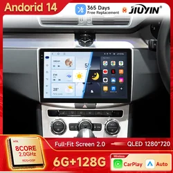 Radio Android 14 para VW Passat B7/B6 con CarPlay y Android Auto