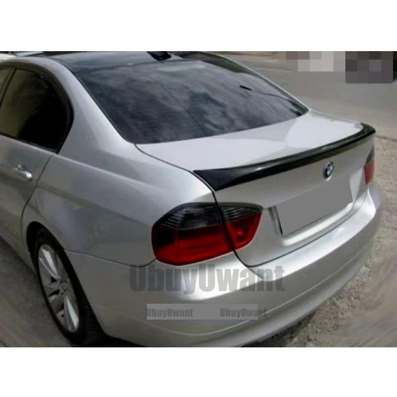 Alerón trasero BMW E90 320i 328i estilo fibra de carbono ABS - imagen 5