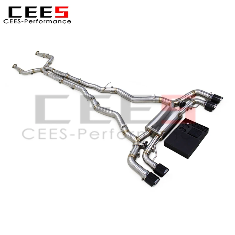 Cees Escape Catback de rendimiento para BMW M5 G90 4.4T SUS304 Válvula electrónica de tubo silenciador de escape con control