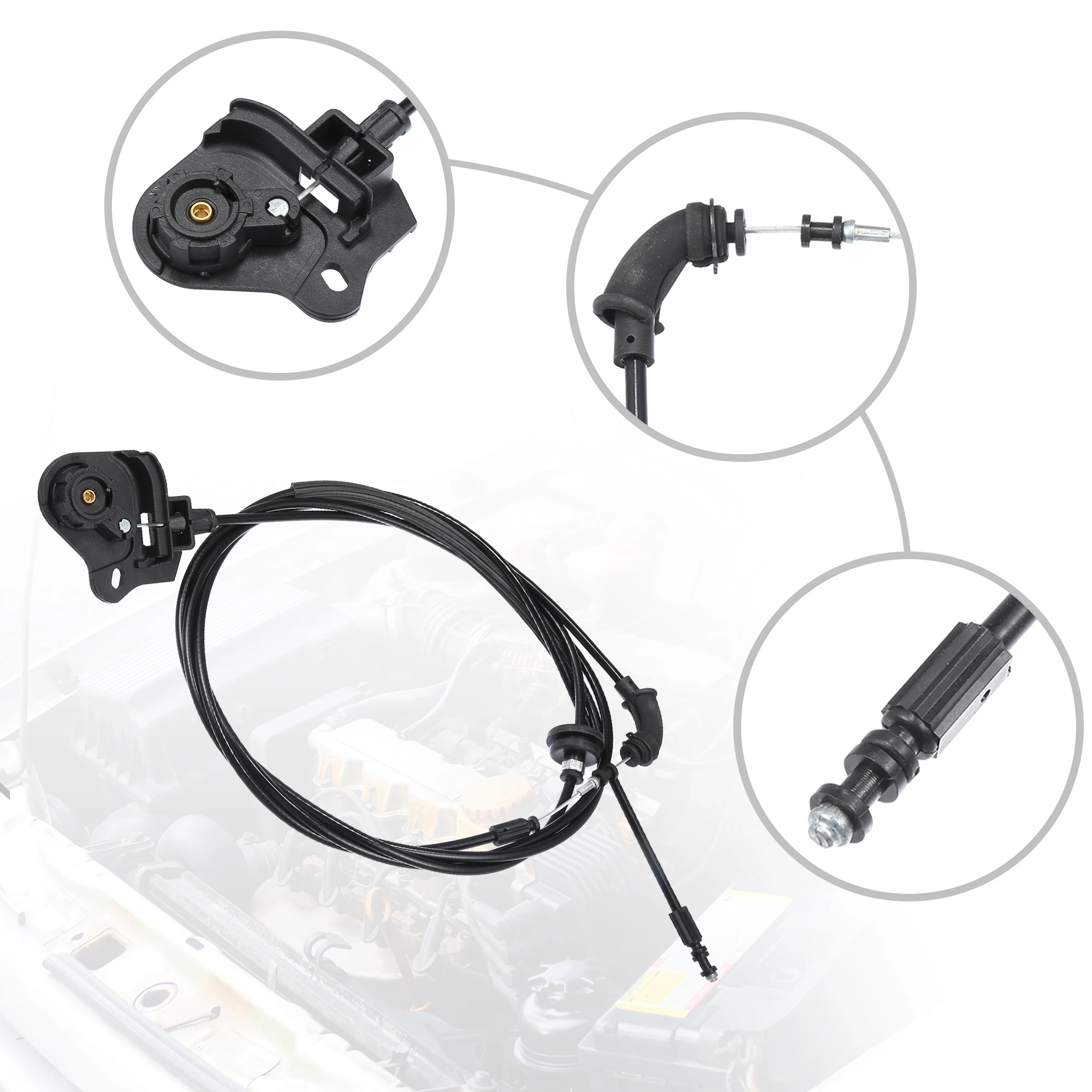 UXCELL LR006614 Cable de apertura del capó – Land Rover Freelander - imagen 5