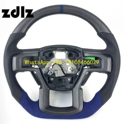 Volante fibra de carbono mate para Ford Raptor F150 F250 2015-2020