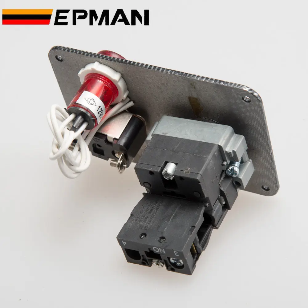 Botón arranque EP-RSK3021 + panel palanca fibra carbono 12V Drift - imagen 3