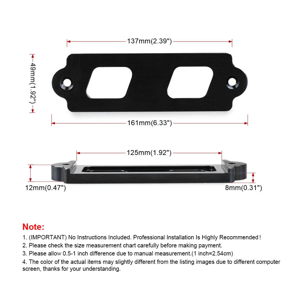 Kit sujeción batería ajustable aluminio para Honda Civic CRX S2000 - imagen 4