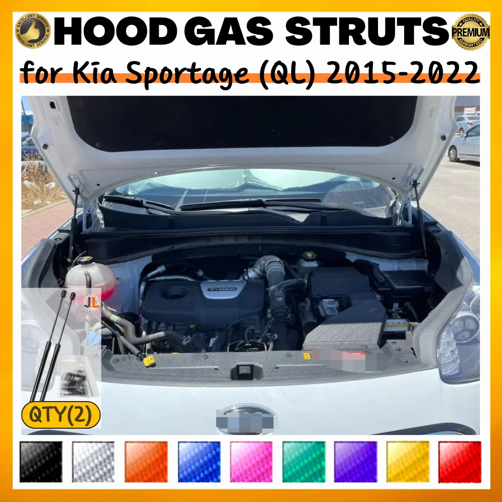 Puntales de gas amortiguadores para capó – Kia Sportage QL 2015-2022