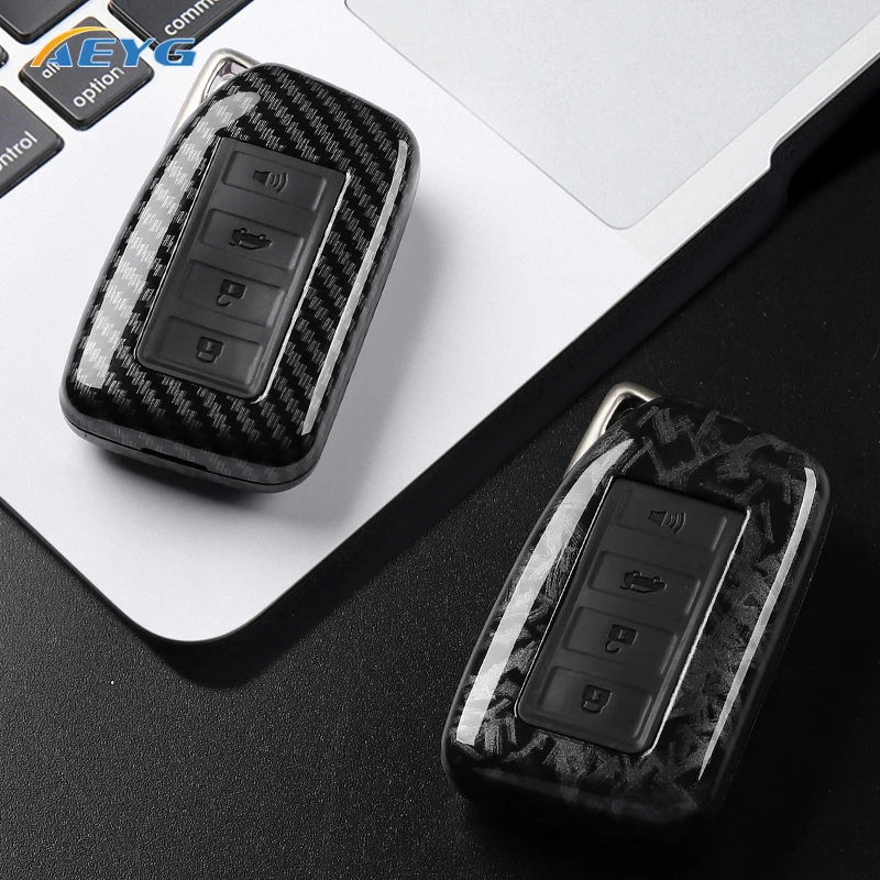 Funda para llave de coche de fibra de carbono ABS - imagen 4