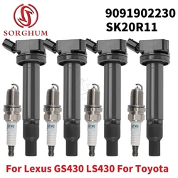 Kit bobinas de encendido y bujías iridio Lexus GS430 4.3