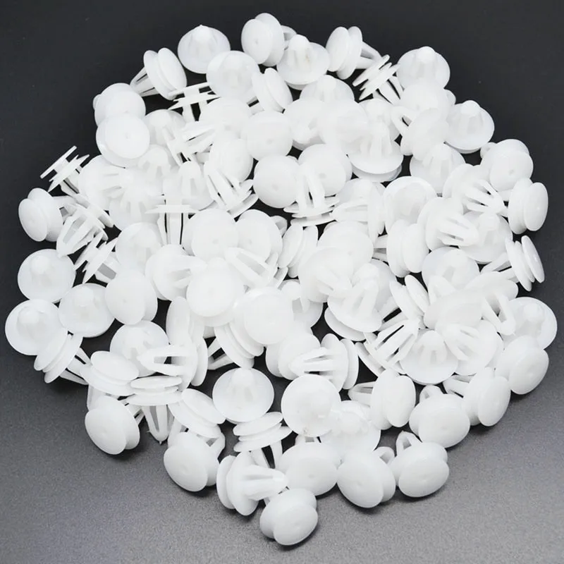 Grapa de plástico blanca para parachoques y carrocería 8,3 mm - imagen 4