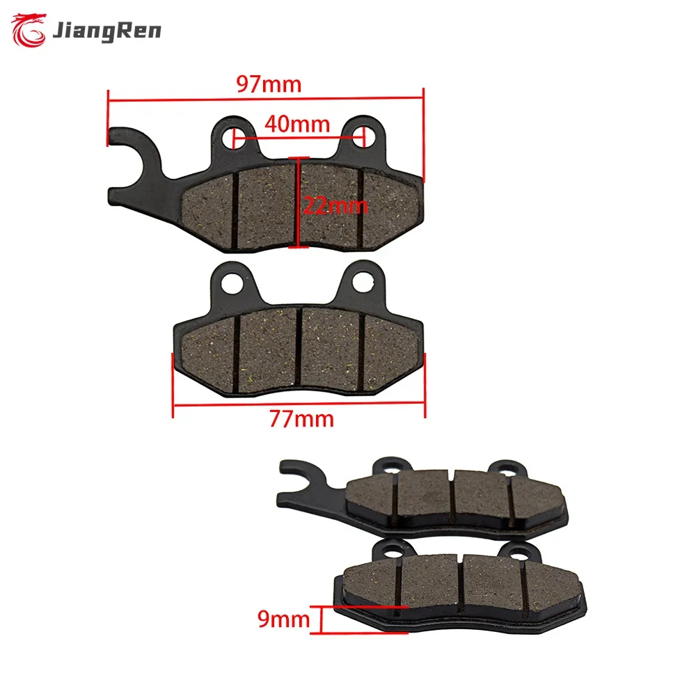6 uds piezas de motocicleta KAZUMA 500CC ATV pastillas de freno para KAZUMA Jaguar 500CC ATV Quad delantero izquierdo delantero derecho y trasero pastillas de freno - imagen 3