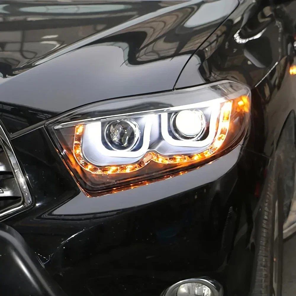 Faros delanteros LED Toyota Highlander Kluger 2009-2011 lente proyector