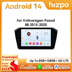 Radio 2 DIN Hizpo con CarPlay y Android Auto – VW Passat B8