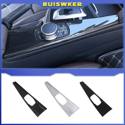 Panel multimedia fibra carbono BMW Serie 3 F30 F34 embellecedor interior