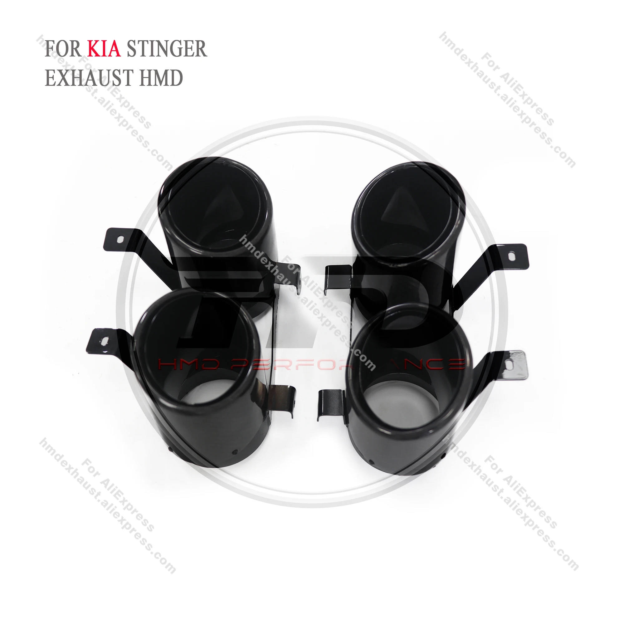 HMD Puntas de escape fibra de carbono para Kia Stinger 2.0 y 3.3 T - imagen 3