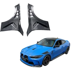 Guardabarros de fibra de carbono 3K sarga seca G82 BMW M4 superligeros