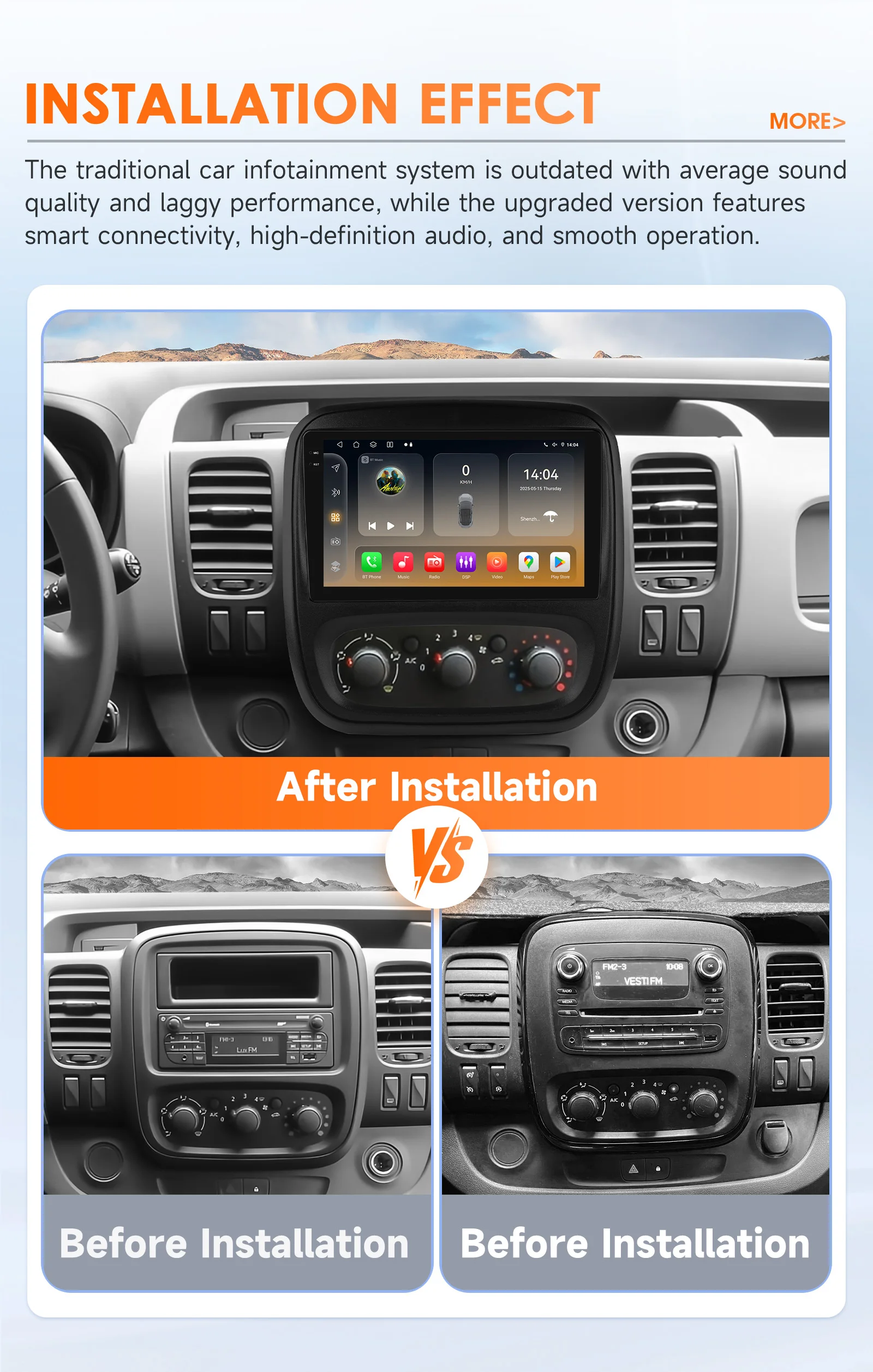 Hizpo Radio multimedia 2DIN Renault Trafic III y Opel Vivaro B - imagen 5