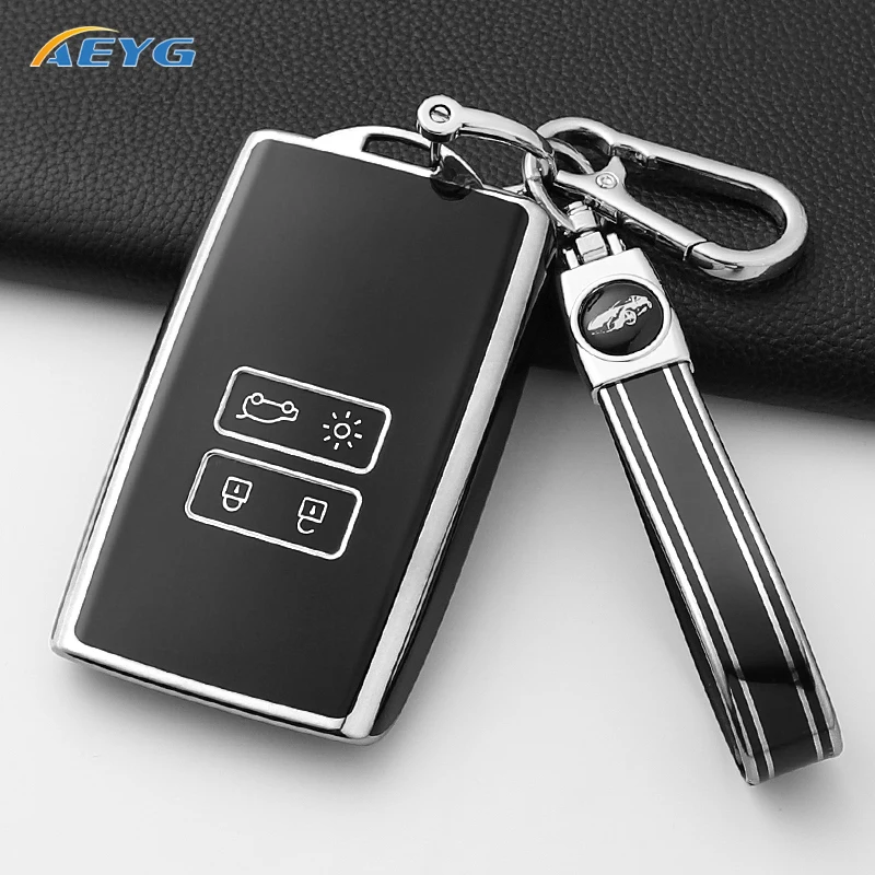 Funda para tarjeta de llave coche Renault y Dacia con llavero