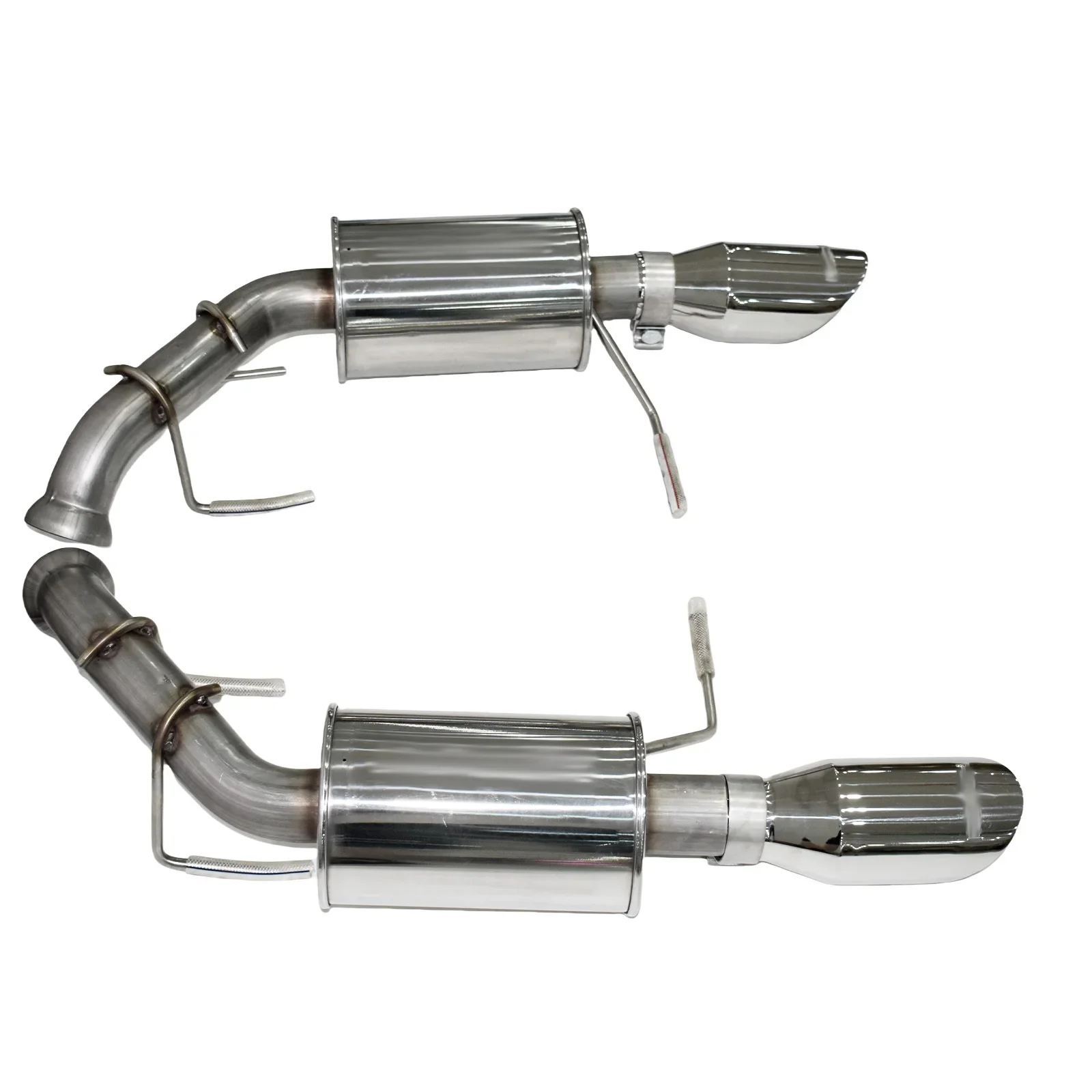 Tubo escape trasero Ford Mustang 3.7L 5.0L acero inoxidable plata - imagen 4