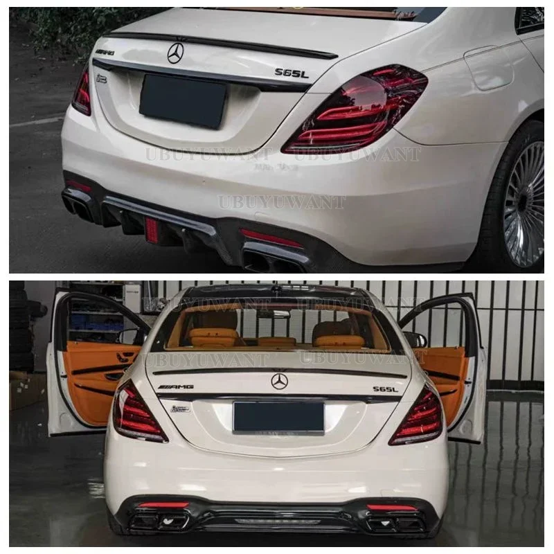 Alerón de maletero efecto carbono para Mercedes-Benz Clase S W222 - imagen 2