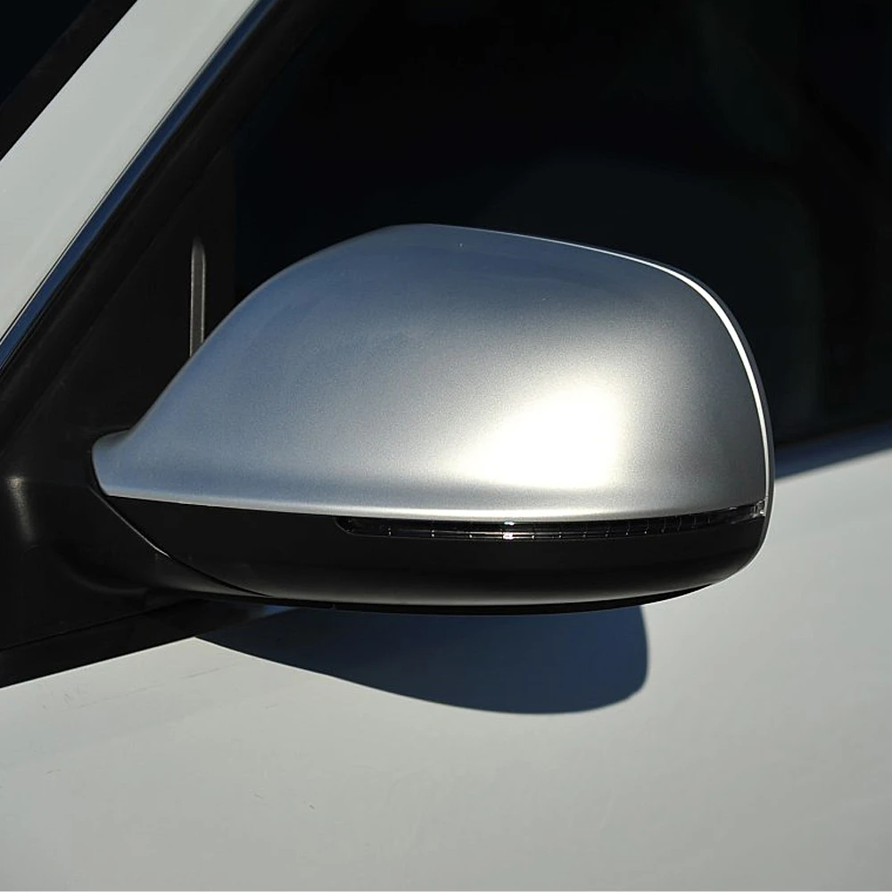 Tapas de retrovisor cromadas plata mate para Audi Q5 8R Q7 4L SQ5
