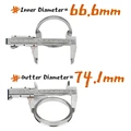 66.6mm to 74.1mm