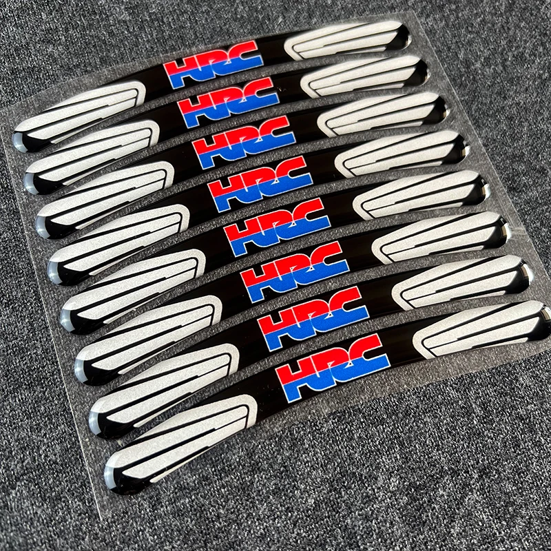 Calcomanías reflectantes 3D para ruedas de moto Honda HRC - imagen 2