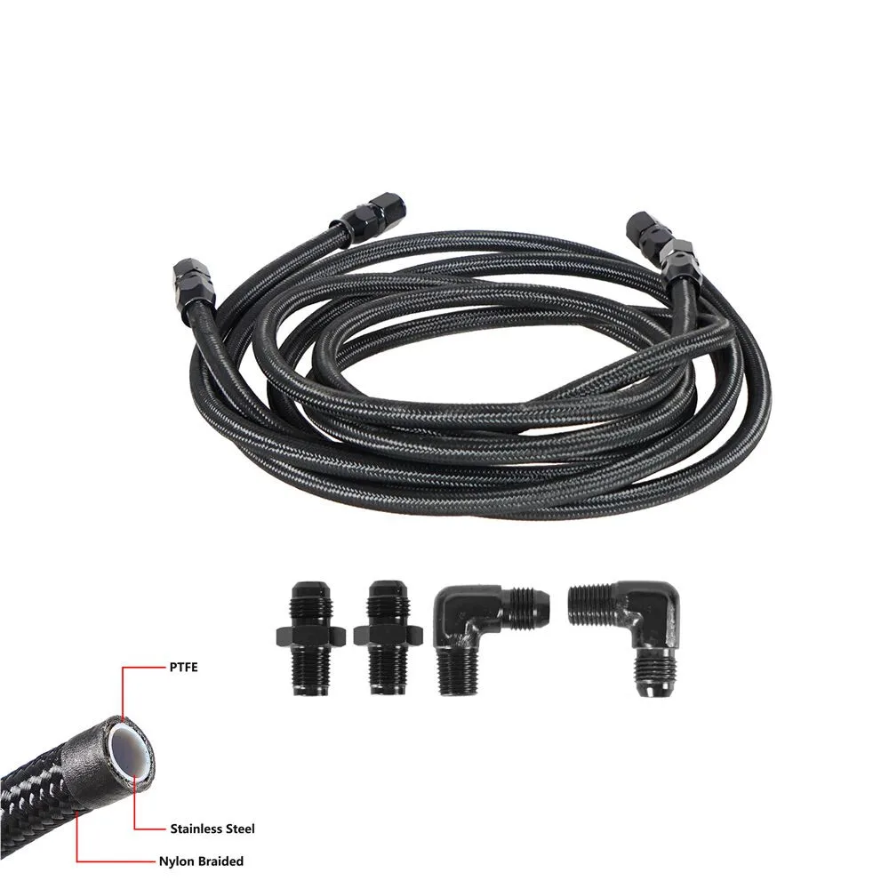 Kit de manguitos trenzados AN6 PTFE 90° para enfriador GM TH350/TH400 - imagen 2