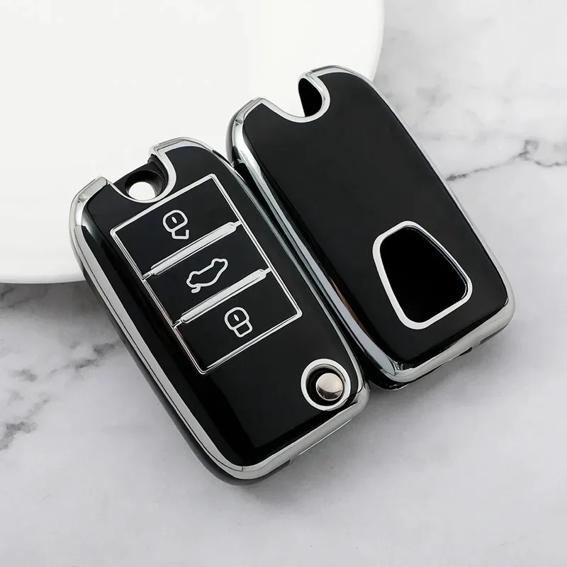 Funda de llave para coche MG3, MG5, MG6, MG7 y ZS – TPU abatible - imagen 4