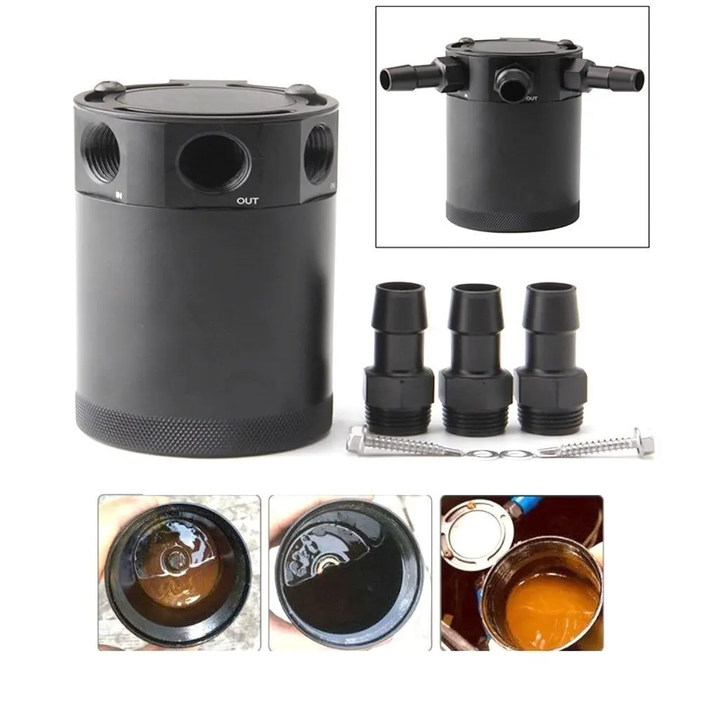 Depósito recuperador de aceite universal de aluminio para coche - imagen 4