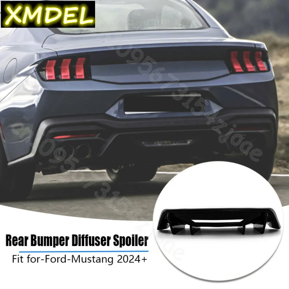 Difusor de parachoques trasero ABS negro brillante S650 para Ford Mustang GT 2024+ - imagen 2