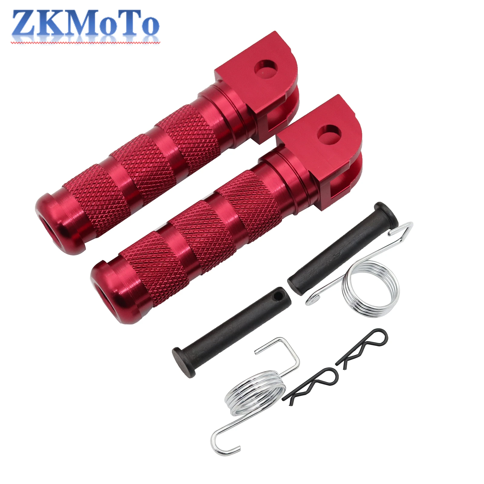 Estribo plegable universal para moto – pedana aluminio con soporte antivibración - imagen 3