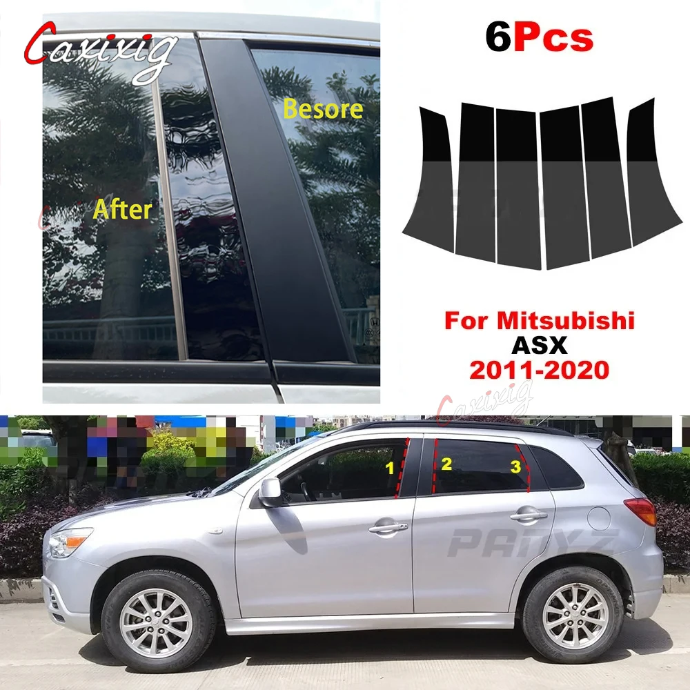 Kit embellecedores pilares pulidos – Mitsubishi ASX 2011-2020