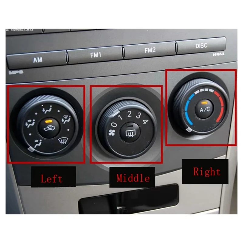 Mando de climatización para Toyota Corolla y RAV4 (2006-2013)
