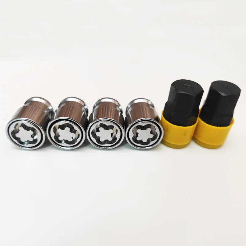 Tuercas antirrobo acero M12x1.5 M14x1.5 llave seguridad 36mm - imagen 2