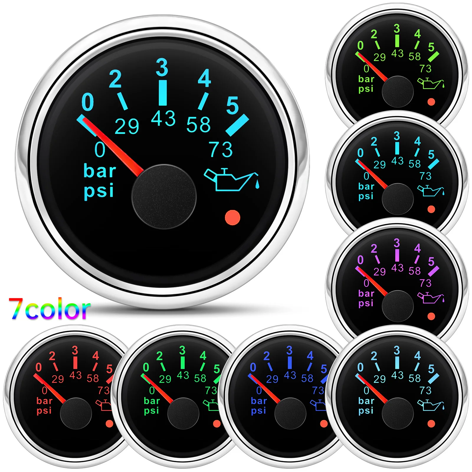 Medidor de presión de aceite universal para coche y camión - imagen 2