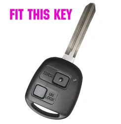 Funda llave silicona Toyota RAV4 Land Cruiser Alphard 2 botones