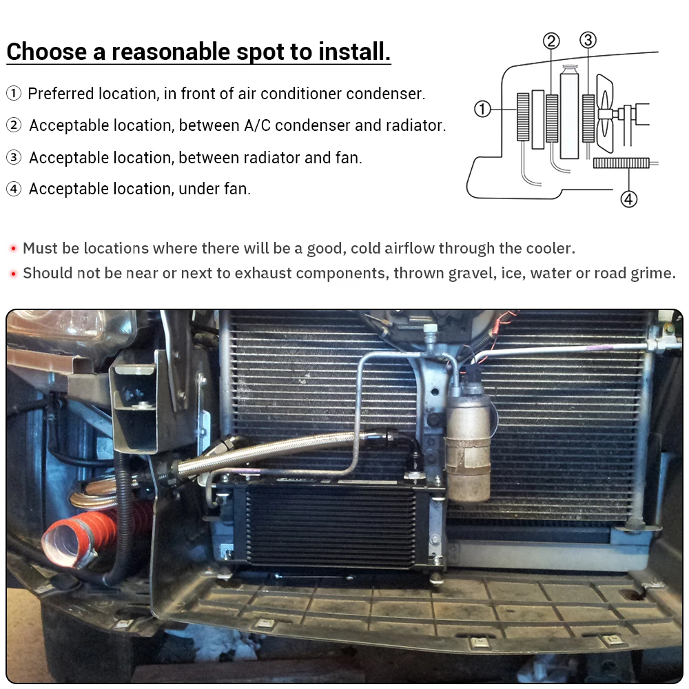 PQY Kit universal de enfriador de aceite para motor y transmisión - imagen 5