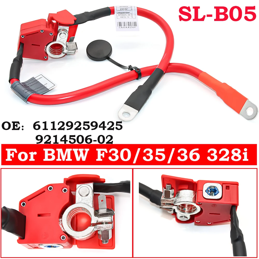 BMW 61129259425 Cable positivo de batería con fusible para Serie 3/4 - imagen 2