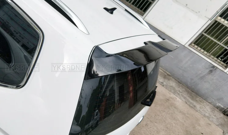 Para VW Touran Spoiler Material ABS de alta calidad alerón trasero de coche sin pintar Color alerón trasero 2016 2017 2018 - imagen 4