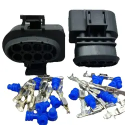 Shhworldsea Conector electrico para VW hembra y macho - enchufe de coche