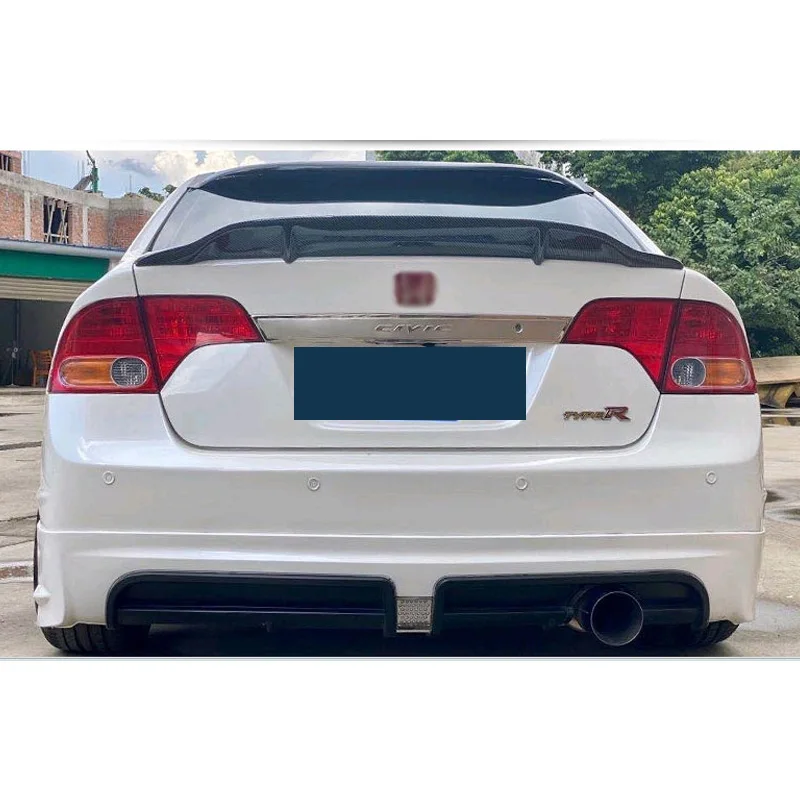 Detalle del diseño del alerón para Honda Civic
