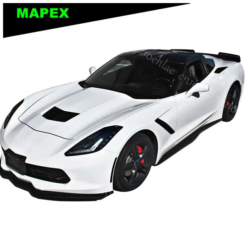 Extensiones laterales estilo carbono para Corvette C7 Z06 2014-2019 - imagen 4