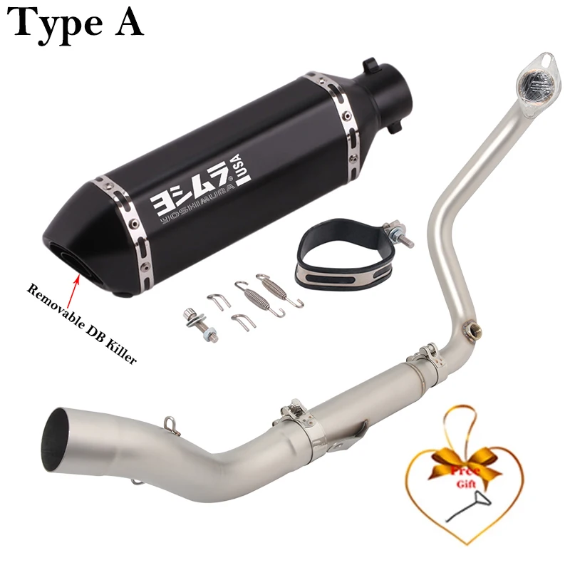 Sistema de escape completo Zontes GK350/R con silenciador DB Killer - imagen 2
