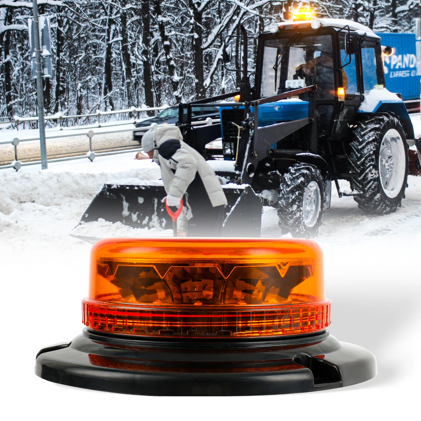 Luces LED estroboscópicas ámbar de emergencia – para camiones y coches