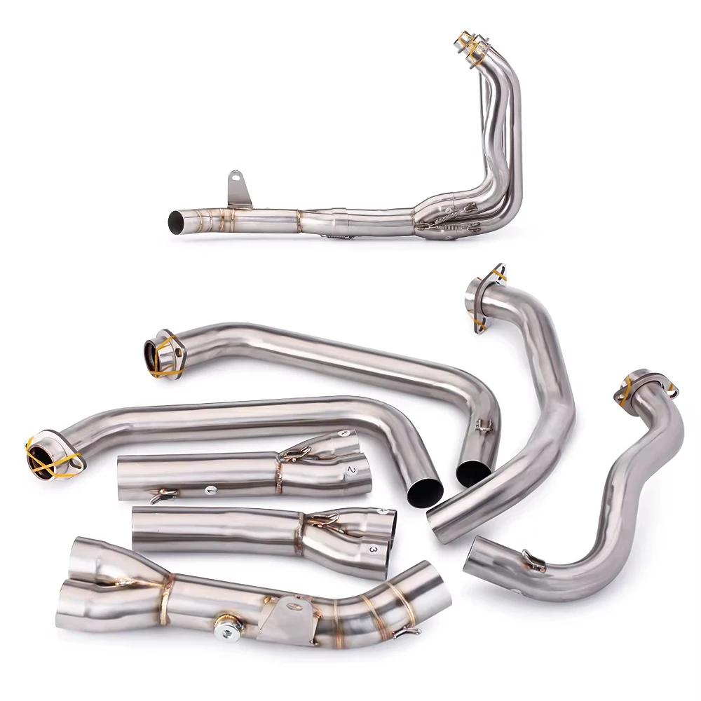 Silenciador de sistema completo de escape para motocicleta, tubo de cabezal delantero sin cordones para Kawasaki Z900 Z 900 2017 2018 2019 2020 2021 - imagen 3
