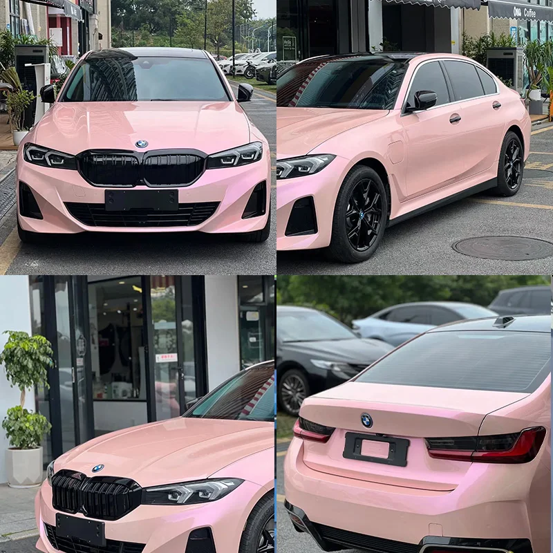 Vinilo cambio de color rosa melocotón – Rollo autoadhesivo para coches - imagen 4