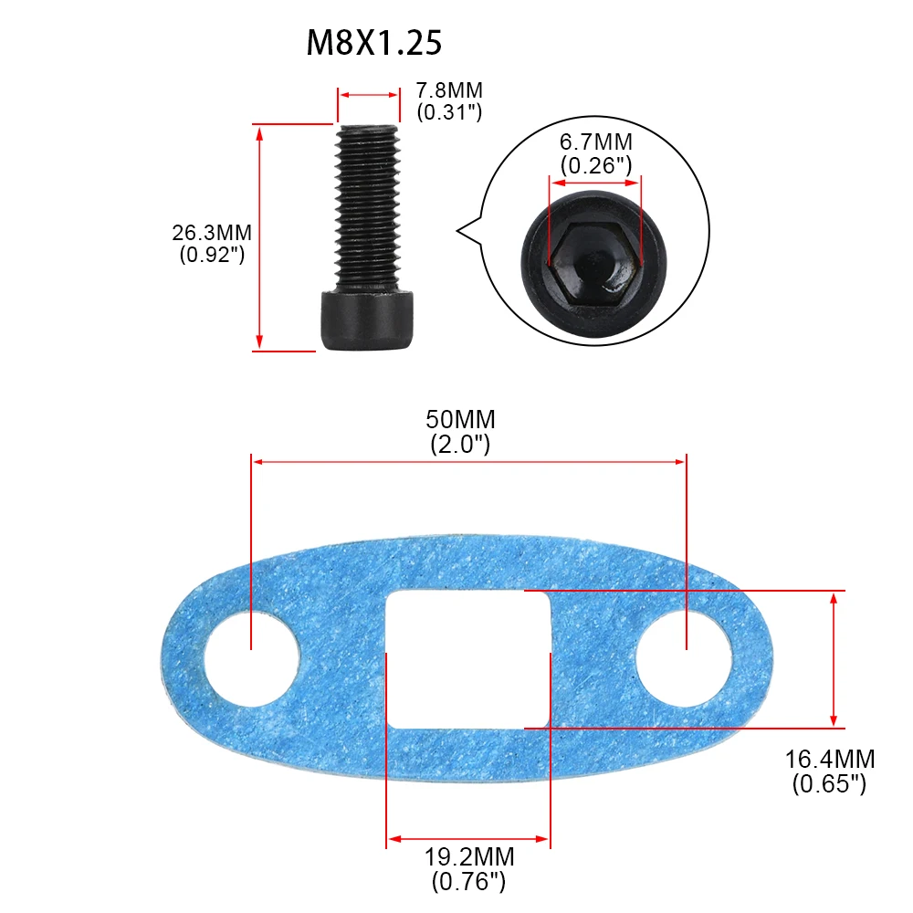 Adaptador retorno aceite turbo para Toyota Lexus 1JZ y 2JZ GTE - imagen 4