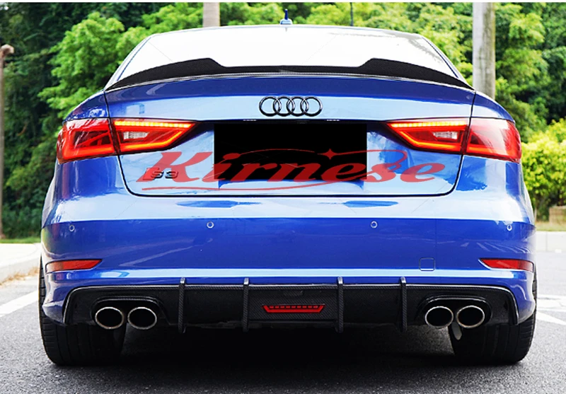 Difusor montado en la parte trasera del Audi S3