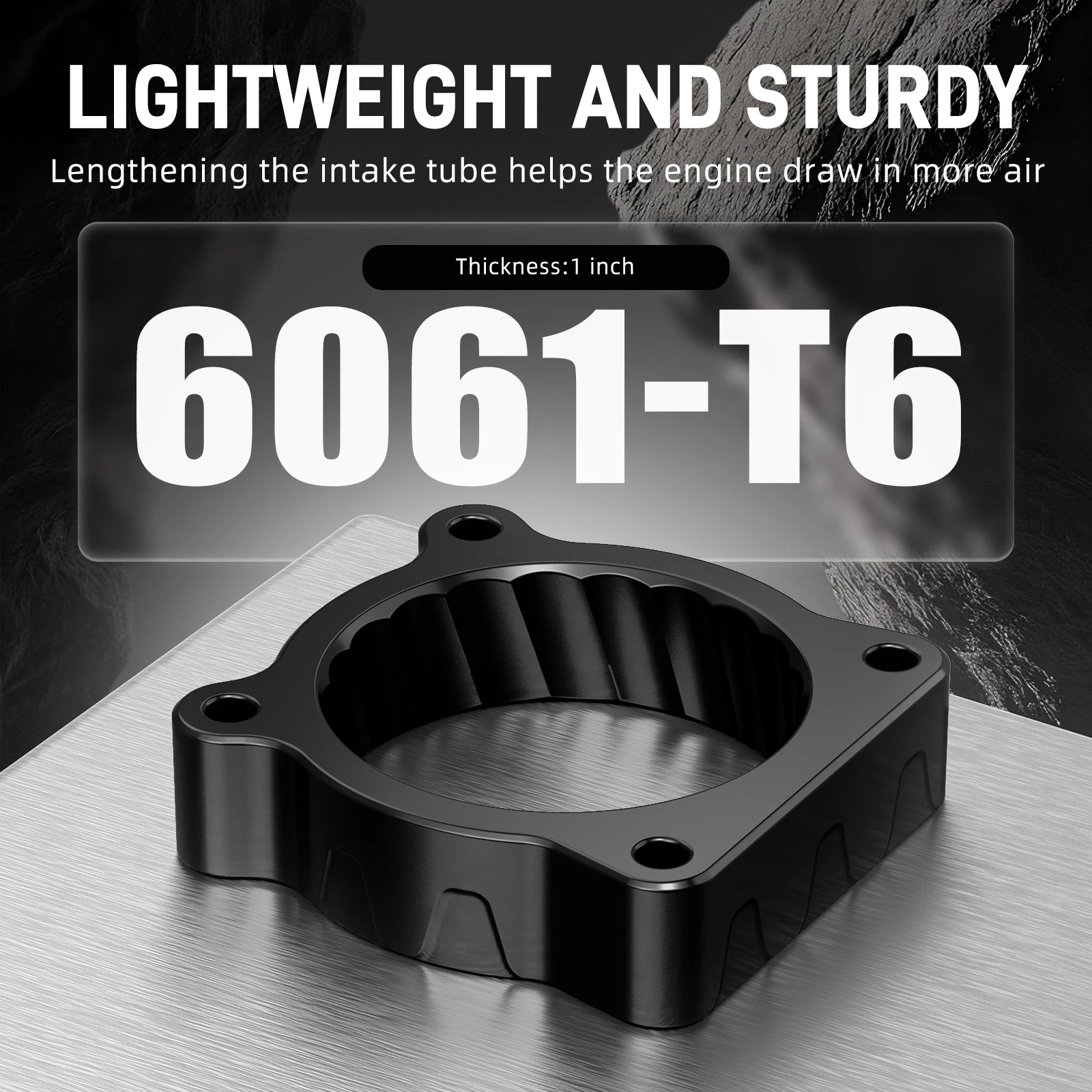 BEVINSEE Espaciador de aluminio para cuerpo de acelerador – 4Runner - imagen 2