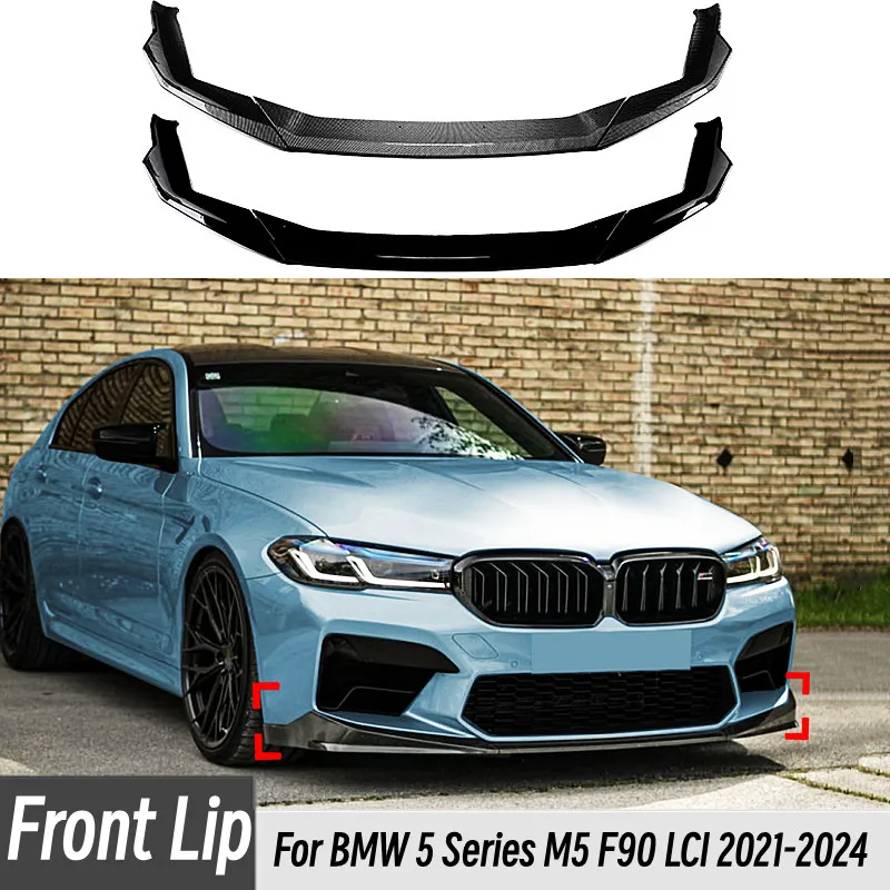 Parachoques divisor BMW M5 F90 2021-2024 con splitter y alerón