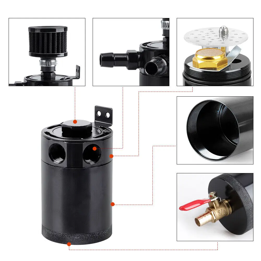 Válvula drenaje aluminio Billet – tapón cárter aceite 2 puertos universal - imagen 3