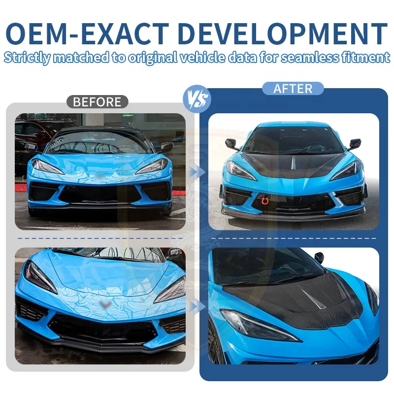 Capó delantero fibra de carbono – Chevrolet Corvette C8 - imagen 2